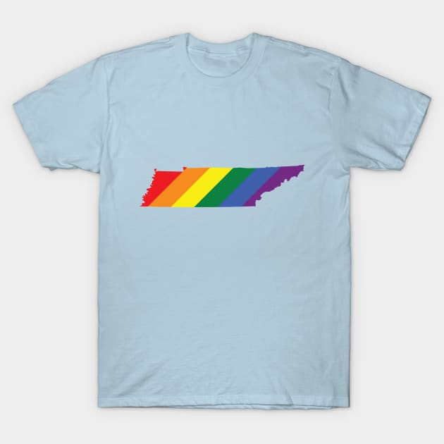 Tennessee state (LGBT) pride T-Shirt by FiftyStatesOfGay